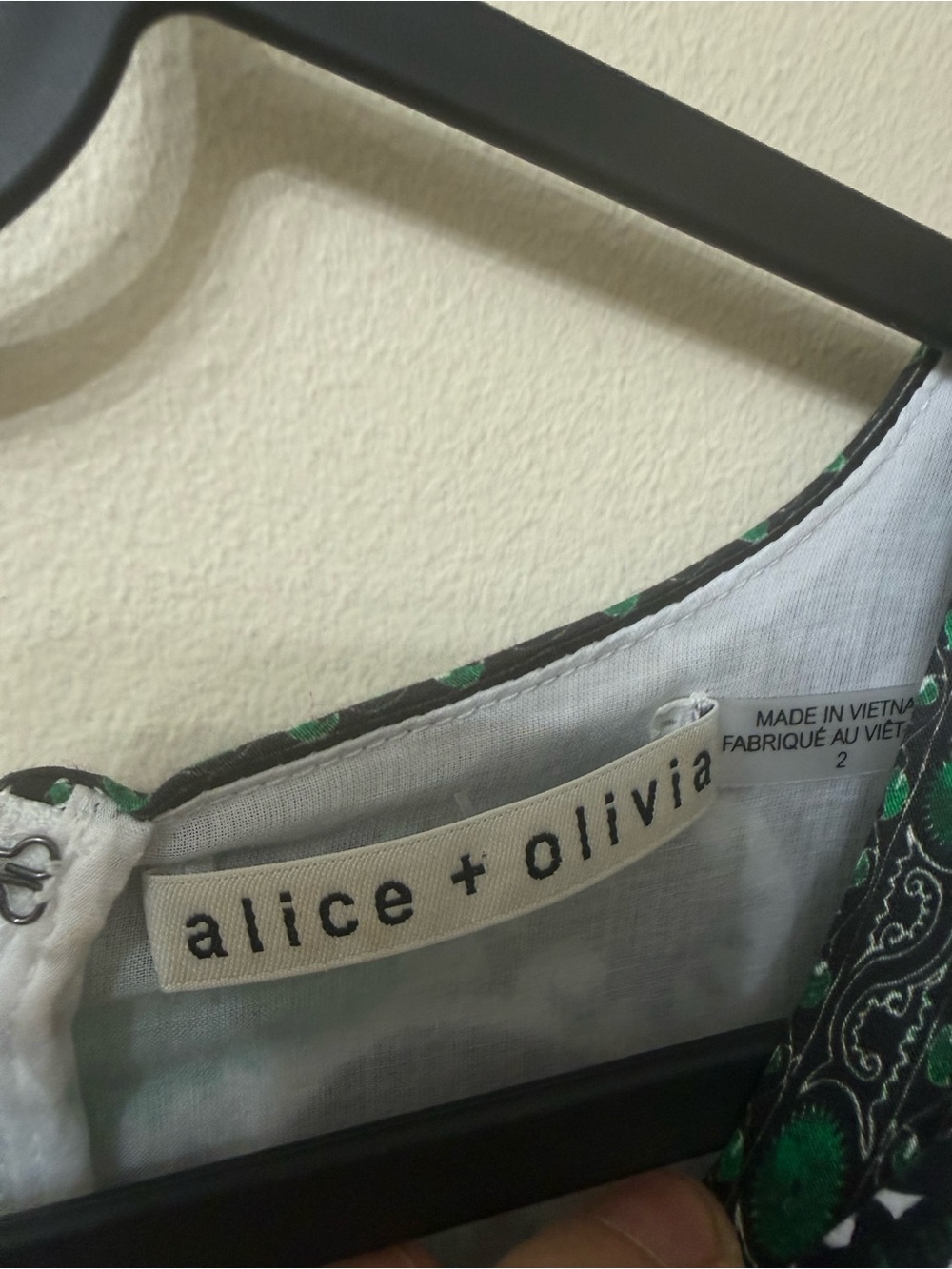Alice+Olivia 2 Puff Sleeve Mini Floral Geometric Print Tiered Fall Flirty Preppy - Picture 8 of 13